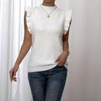 Women's Sweater Flying Sleeves Half Turtleneck