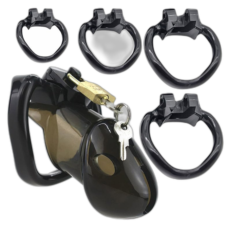 LOCK4D Rikers Chastity Cock Cage Black