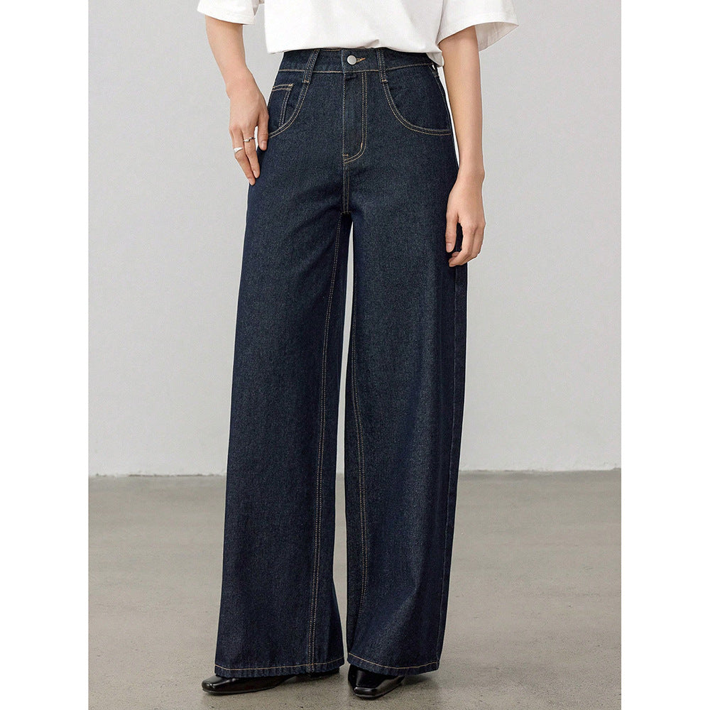 Women's Vintage High Waist Straight Leg Jeans