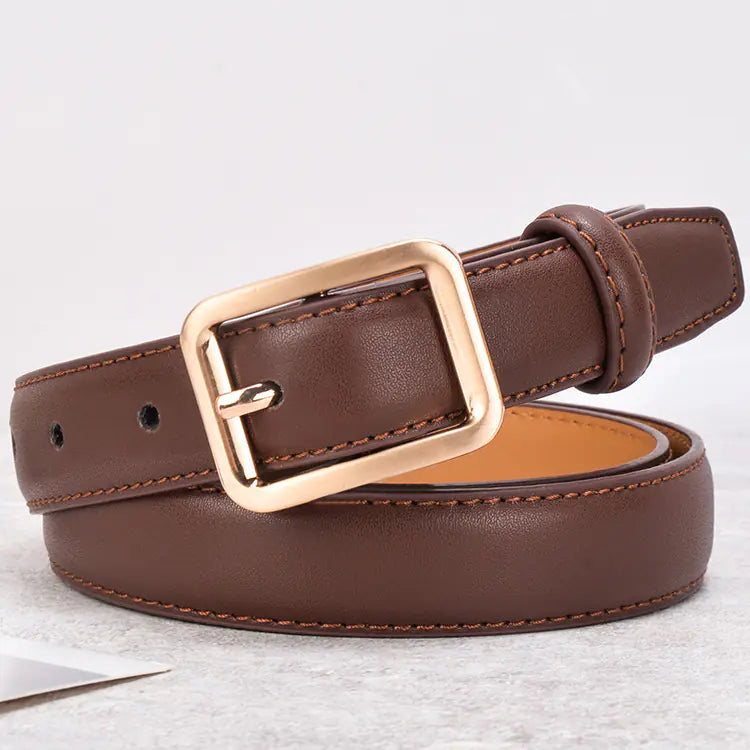 Classic Women’s Leather Belt | 2.3 cm Pin Buckle