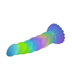 WistGlow – Fantasy Dildo – Spiral Texture & Glow-in-the-Dark Vibrating Dildo
