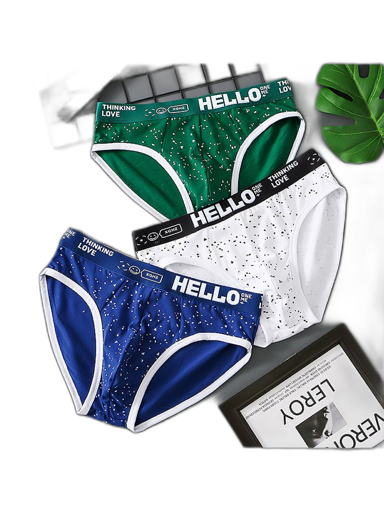 3 Pack Men's Low-Rise Cotton Briefs