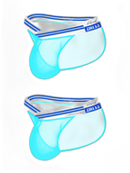 2-pack Men's Sexy Semi-transparent Mesh Briefs