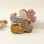 Newborn Baby Socks Terry Fleece-lined Thickened Autumn And Winter Style