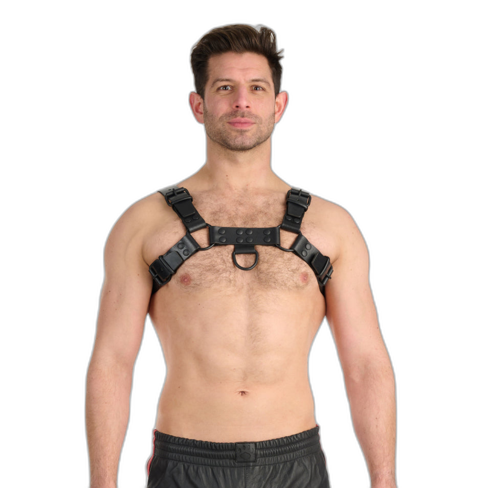 Prowler RED Leather Noir Harness Black