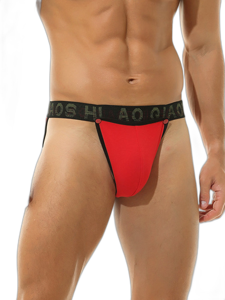 3 Pack Men's Large Pouch Button Waistband Briefs