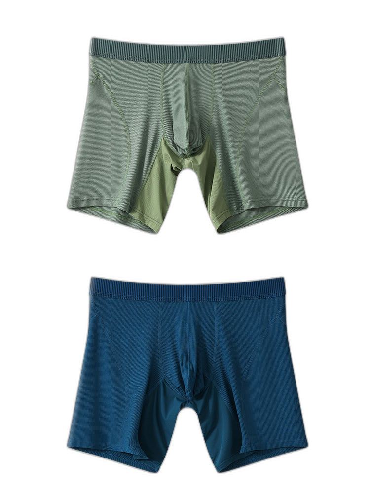 2 Pack Men’s Casual Ice Silk Midway Briefs