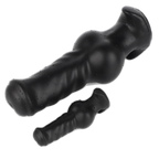 ELITE Liquid Silicone Canine Milker Plug Black 5.1 Inch