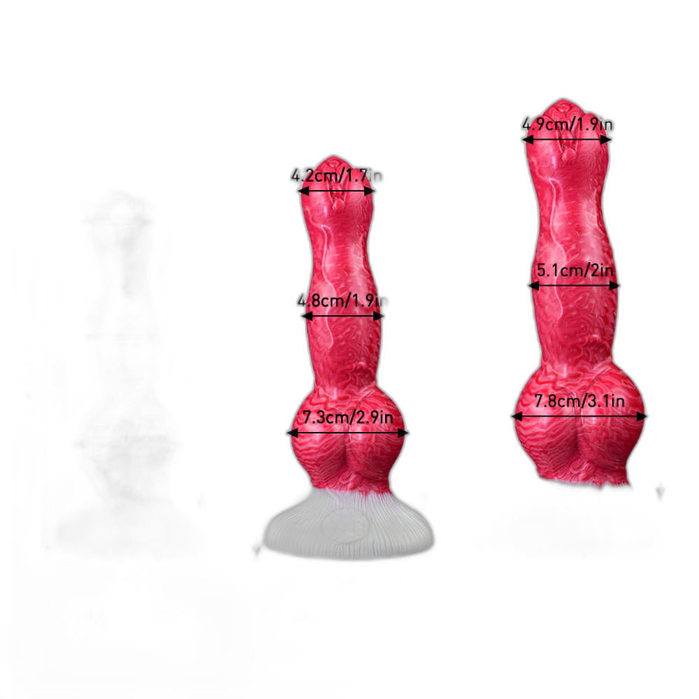 PupJoy - Realistic Dog Dildo -  Knot Dildo - 3 Sizes
