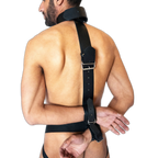 ruff GEAR Leather Wrist To Neck Restraints