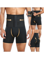 Men's Tummy Control Boxer Briefs with Open Fly