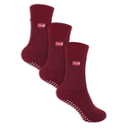 3 Pack Kids Indoor Thermal Slipper Socks with Grips