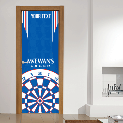 Rangers - 1996 Home Shirt - Personalised Darts Wall Banner - Two Sizes [COLLECTIVE]