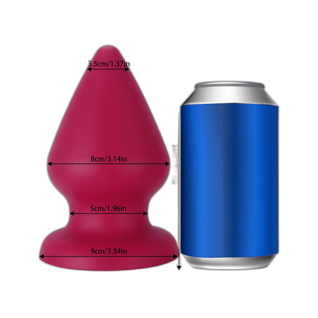 Red Drop - Soft Silicone Anal Plug - 6 Sizes