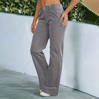 Lightweight Sports Pants Zipper Pocket Exercise Workout Pants