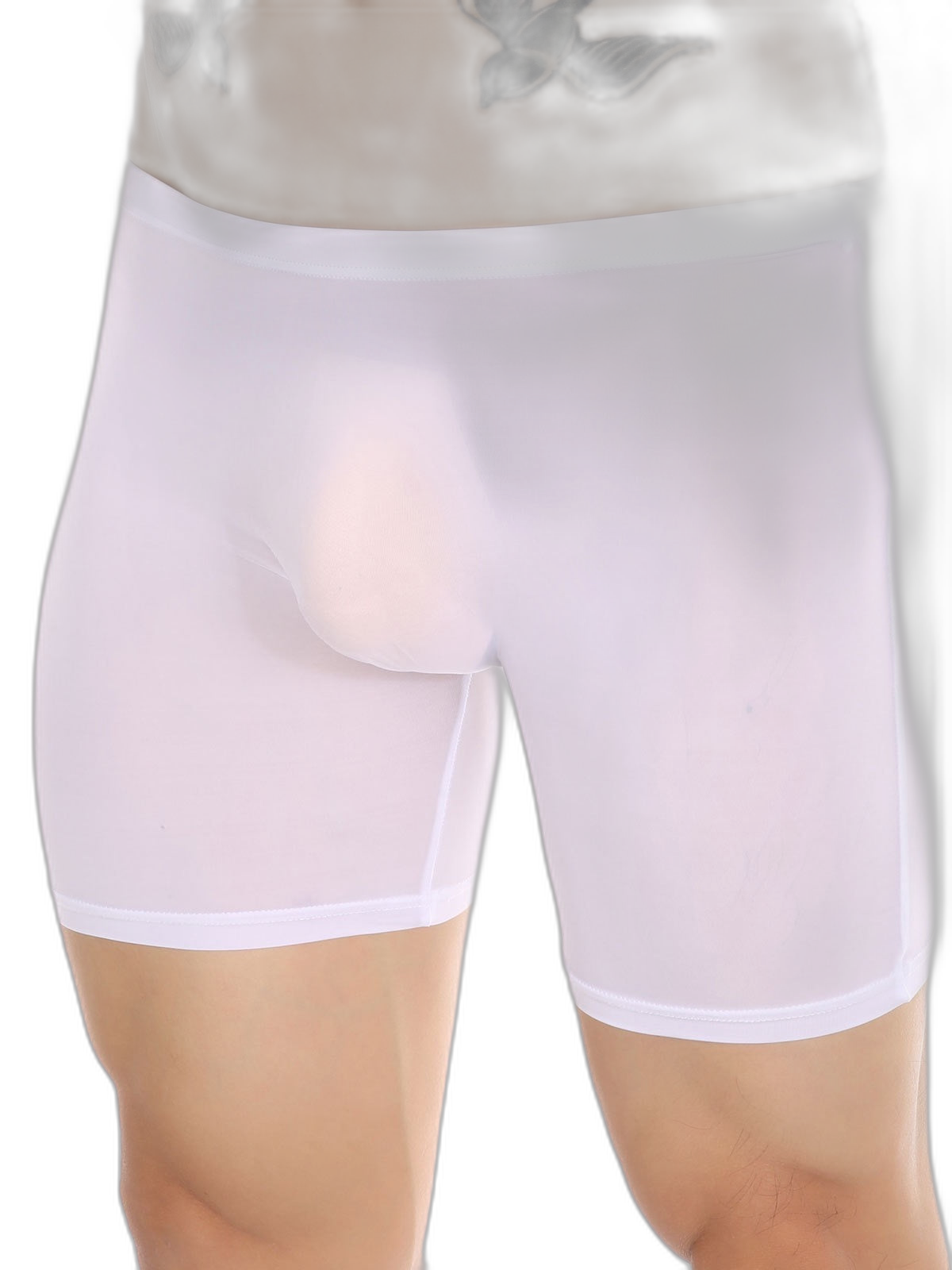 Men's Breathable Silky Seamless Boxer Briefs