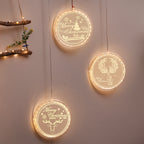 Led String Lamp Single 3d Hanging Lamp Christmas Home Decor