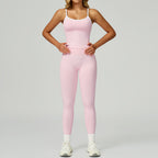 Women's Vest And Pants Color-blocking Yoga Set