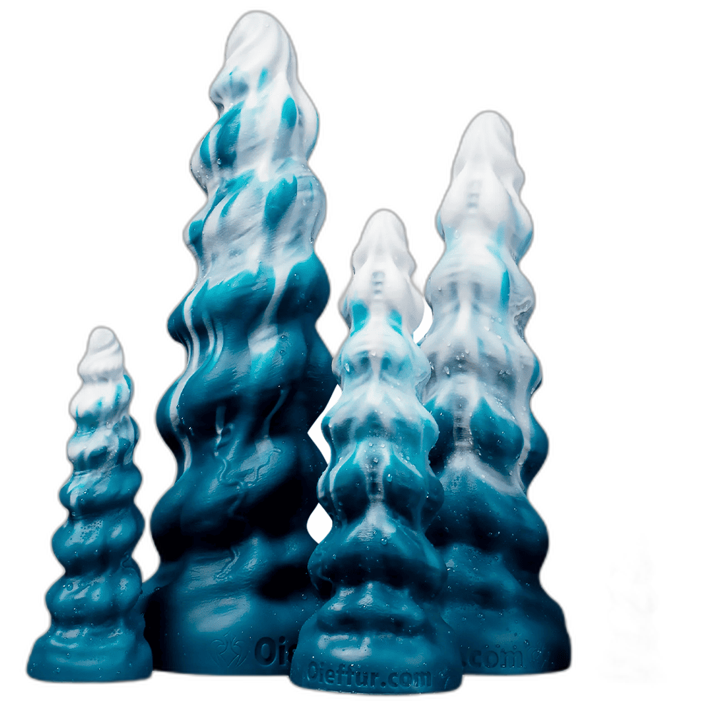 Conqueror - Fantasy Silicone Dildo - Alien Spiral Dildo - 5 Sizes