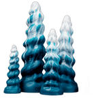 Conqueror - Fantasy Silicone Dildo - Alien Spiral Dildo - 5 Sizes