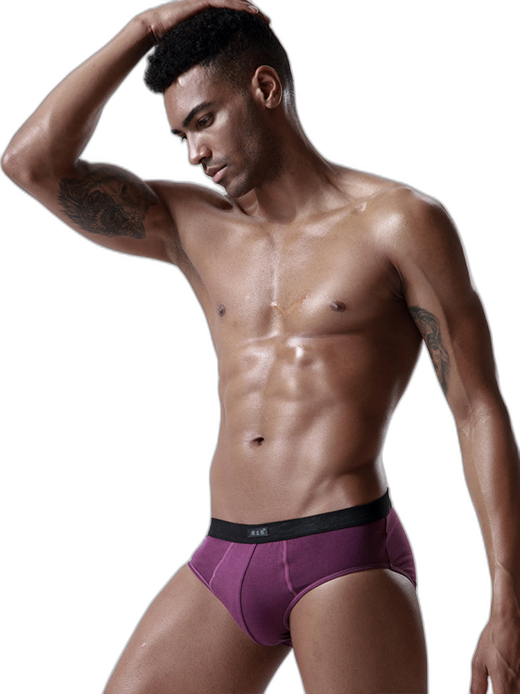 4 Pack Cotton Support U Convex Pouch Briefs