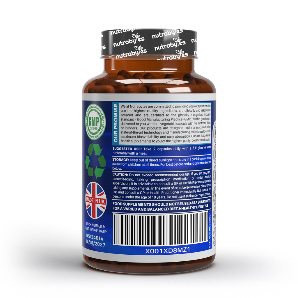 Marine Collagen Capsules Types 1 & 3 with Hyaluronic Acid & Vitamin C | 60 Capsules | 1-Month Supply | UK Made