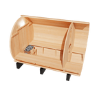 KOVE Outdoor Barrel Sauna – 5–6 Person Garden Sauna with 6kW Harvia Electric Heater