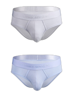 2 Pack Men’s Lightweight Cotton Pouch Briefs