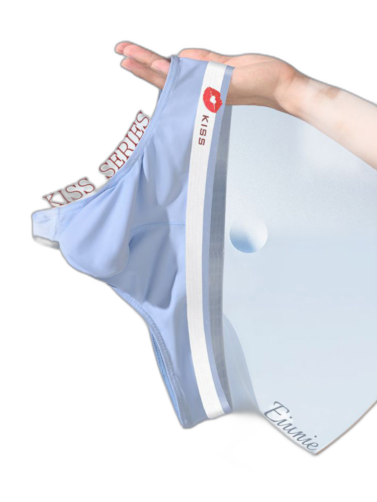 3 Pack Men's Ice Silk Sexy U-Shaped Pouch Kiss Thong