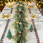 Christmas Holiday Simulation Soft Rubber Hand Feeling Cedar Table Decorative Ornament