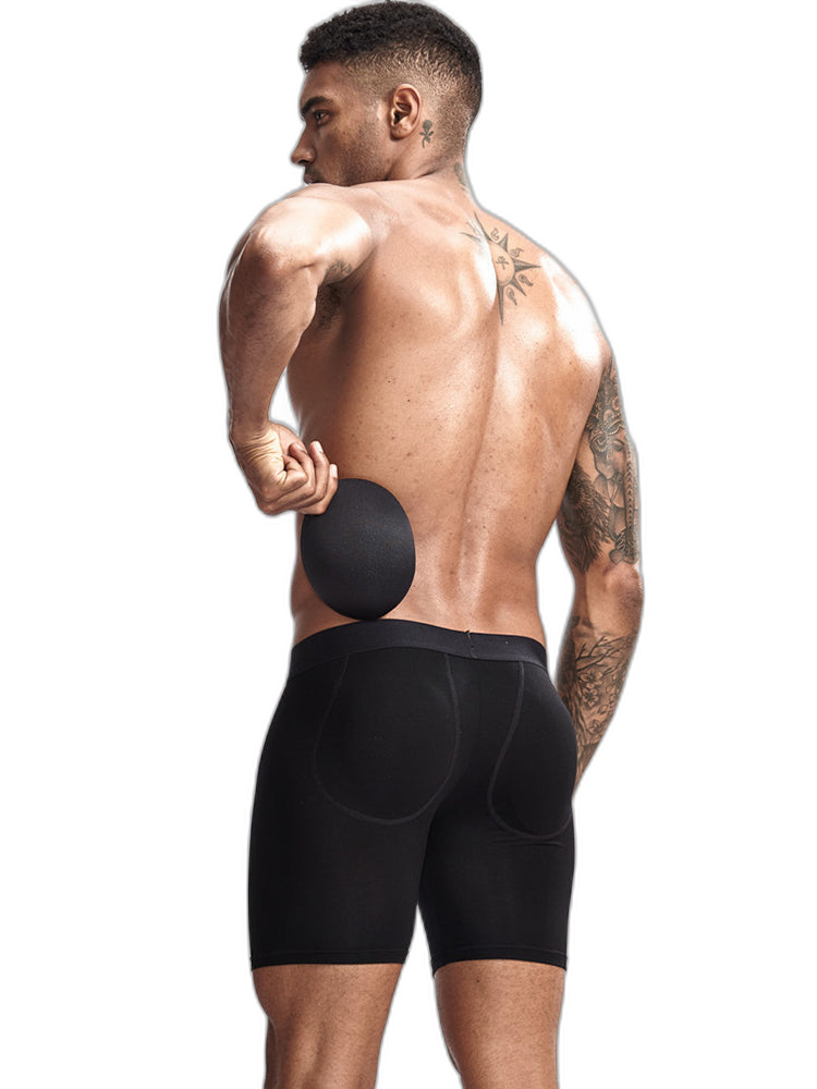 Men's U Convex Boxers Briefs Butt Enhancer Underwear