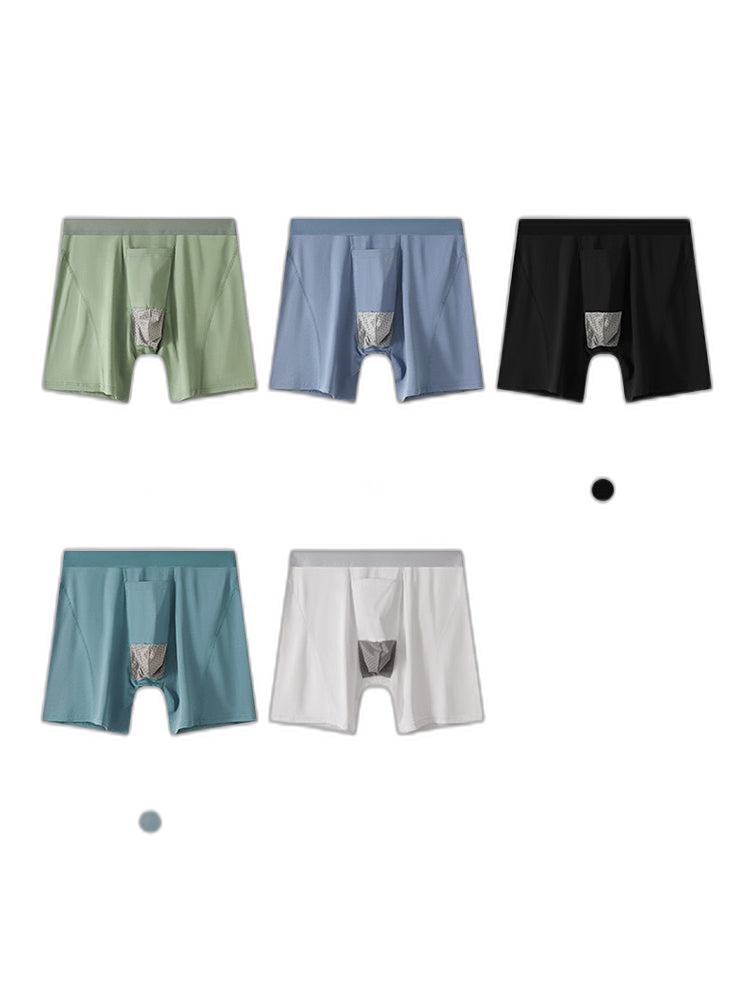 2 Pack Men's Gun Bullet Separation Casual Sports Breathable Cotton Mid-Rise Midway Briefs