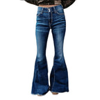 Ladies' Elastic Lifting Buttocks Slimming And Waist Cinching Jeans
