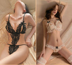 Underwear Women's Sense Sleeping Clothes Convenient Temptation Open Crotch Uniform