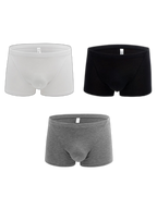 3-pack Men's Bamboo Fiber U-pouch Boxer Briefs