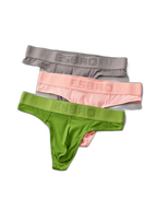 2 Pack Men's Ribbed Butt-Lifting U-Pouch Sexy Thong