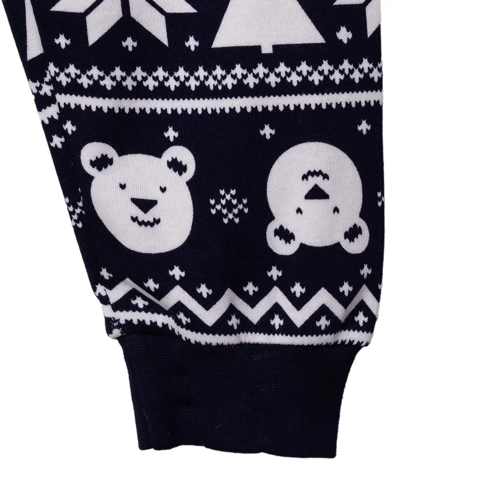 HelloBaby Boys Long Sleeve Pyjamas Set Christmas Crew Neck Long Leg Long Sleeve - Navy Blue