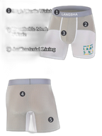 Men's Anti-Chafing Sports Boxer Briefs with Spacious Pouch
