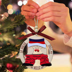Christmas Gift Pendant Bell Wooden Hanging Decoration Pendant