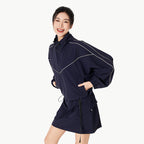 Women's Short UPF200 Sun-Protective Clothing Breathable Hooded Lightweight Jacket