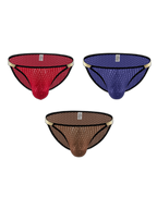 3 Pack Men's Sexy Low-Rise Hip-Lifting Briefs