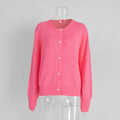 Macaron Color Sweater Cardigan For Women