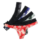Floral Fantasy Lace Men's Thong