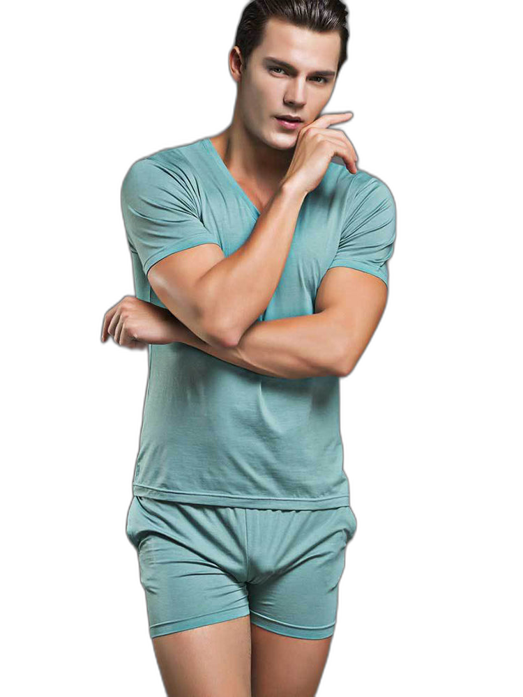 Solid Color Modal Home Boxers for Men