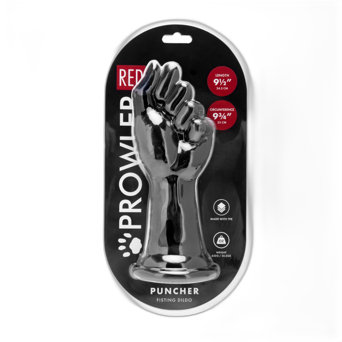 Prowler RED Puncher Fisting Butt Plug Black