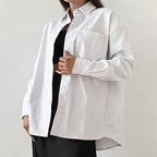 Women's Elegant Simple Solid-Color Loose-Fit Blouse