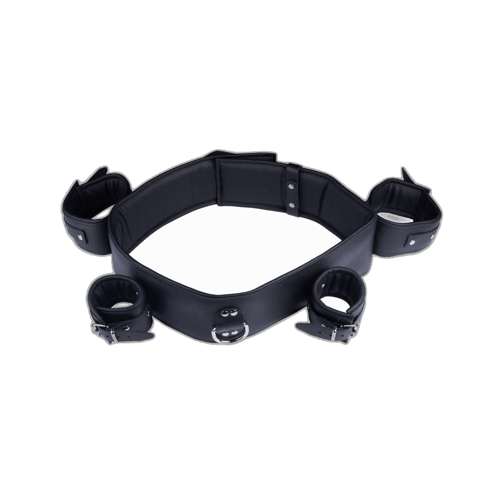 ruff GEAR Leather BOUND Arm Wrist Chest Restraint