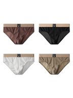 4-pack Men's Anti-Chafing Odor-Control Comfy Waistband Briefs