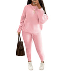 Women's Fashionable Knitted Wool Trousers Suit