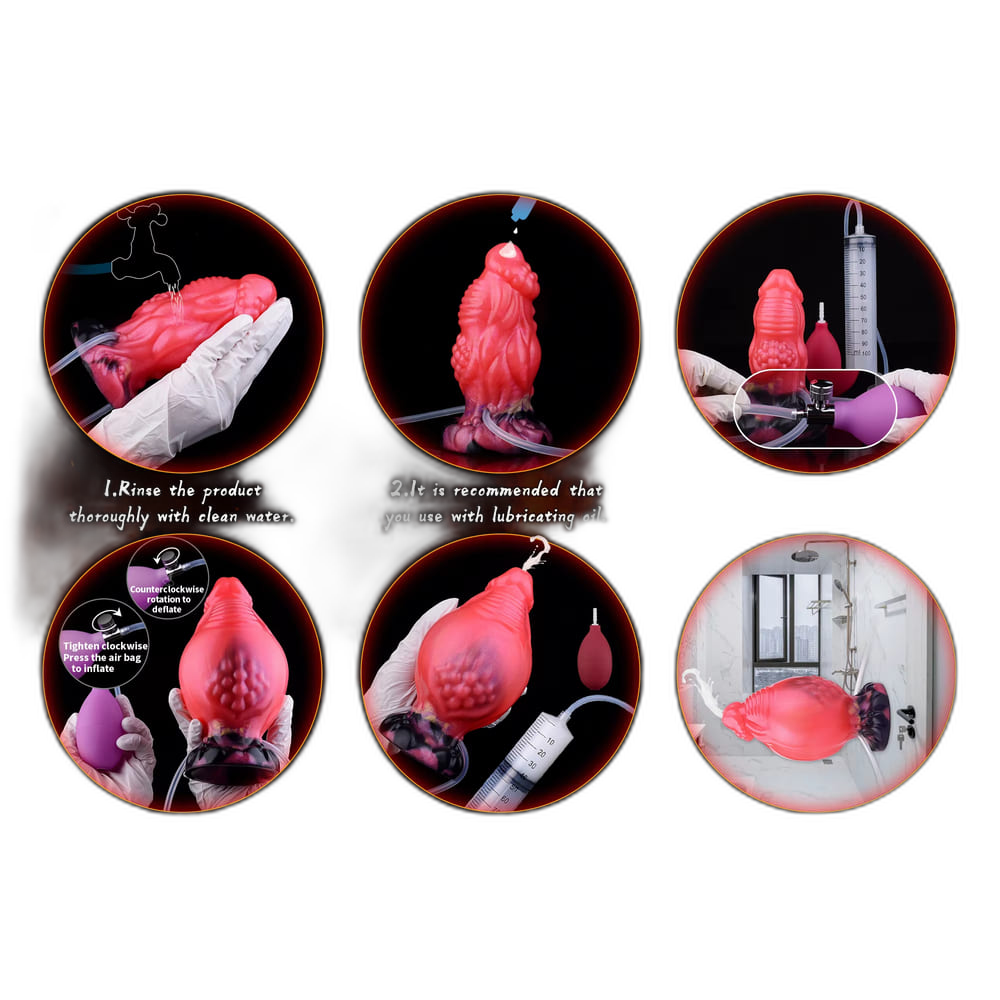 Hugo - 5 Inch Inflatable Squirting Small Dildo